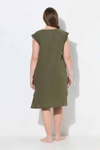 Plus size veliki brojevi Spavaćica bez rukava  muslin za punije