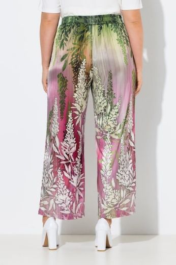 Plus size veliki brojevi Hlače širokih nogavica elastičnog struka za punije