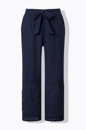 Plus size veliki brojevi Hlače muselin pamučne za punije