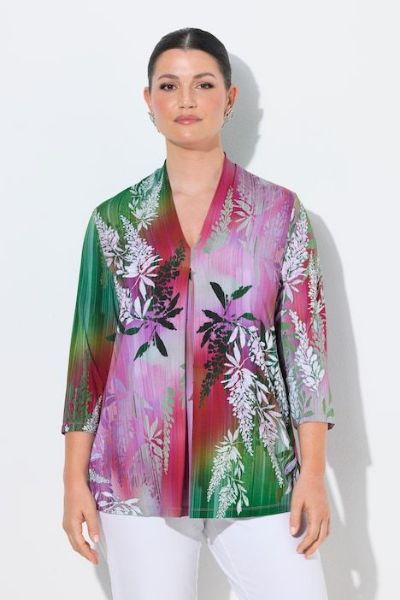 Veliki brojevi Bluza 3/4 rukava A kroja moda za punije