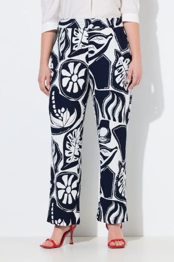 Plus size veliki brojevi Hlače širokih nogavica elastičnog struka za punije