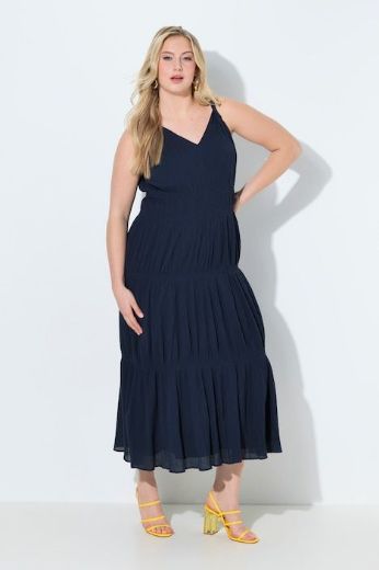 Plus size veliki brojevi Haljina maxi bez rukava V izrez za punije