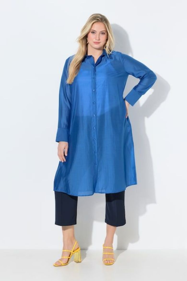 Plus size veliki brojevi Bluza dugih rukava dužeg kroja za punije