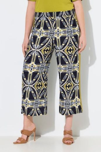 Plus size veliki brojevi Hlače širokih nogavica elastičnog struka za punije