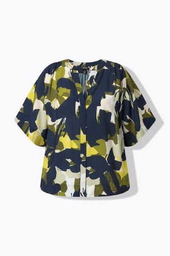 Plus size veliki brojevi Bluza kratkih rukava šireg kroja za punije