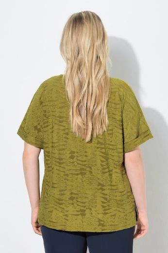 Plus size veliki brojevi Majica kratkih rukava šireg kroja V izreza za punije