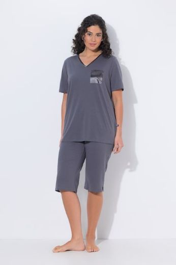 Plus size veliki brojevi Pidžama kratkih rukava i dugih nogavica za punije