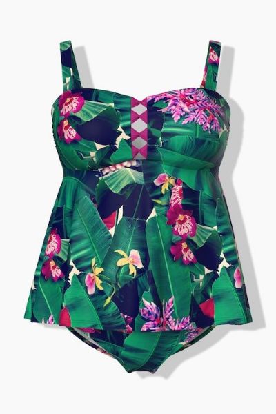 Veliki brojevi Kupaći kostim tankini moda za punije