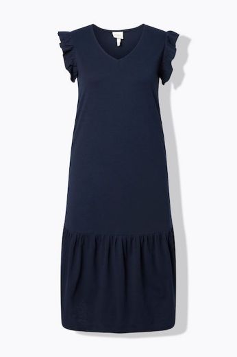 Plus size veliki brojevi Haljina midi bez rukava pamučna za punije