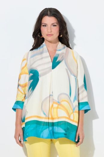 Plus size veliki brojevi Haljina kratkih rukava A kroja za punije