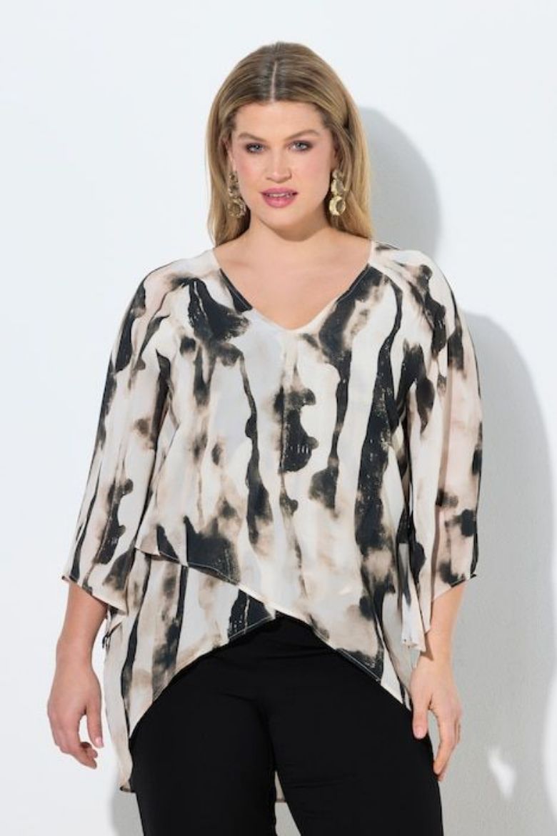 Plus size veliki brojevi Bluza 3/4  rukava za punije