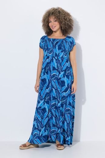 Plus size veliki brojevi Haljina maxi kratkih rukava za punije