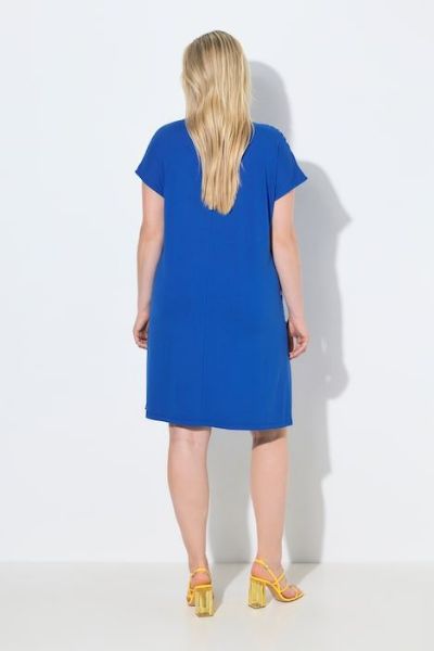 Veliki brojevi Haljina kratkih rukava šireg kroja moda za punije