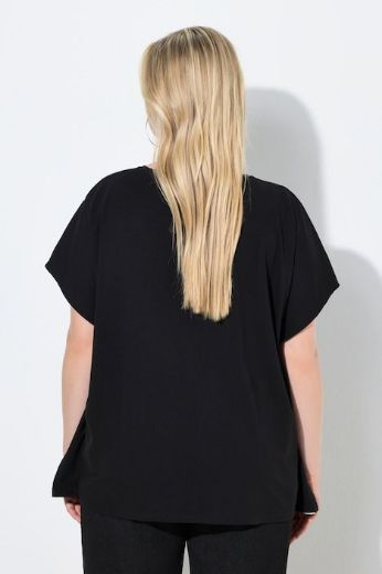 Plus size veliki brojevi Pončo kratkih rukava šireg kroja za punije