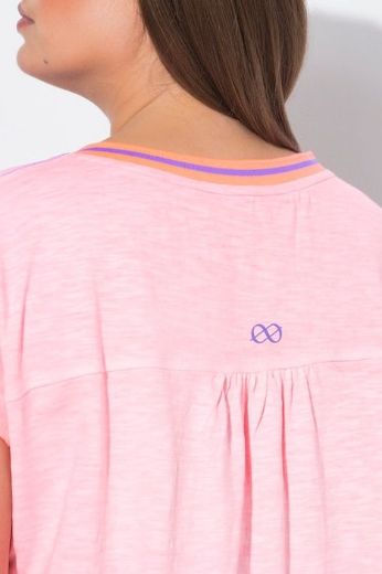 Plus size veliki brojevi Majica kratkih rukava V ovratnika za punije