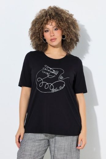 Plus size veliki brojevi Majica kratkih rukava okruglog izreza za punije