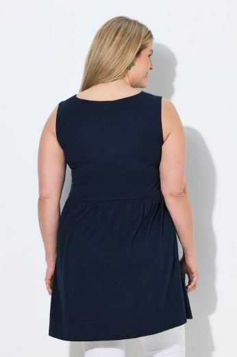 Plus size veliki brojevi Tunika bez rukava na volane za punije
