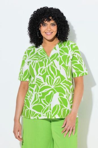 Plus size veliki brojevi Majica kratkih rukava V izreza za punije