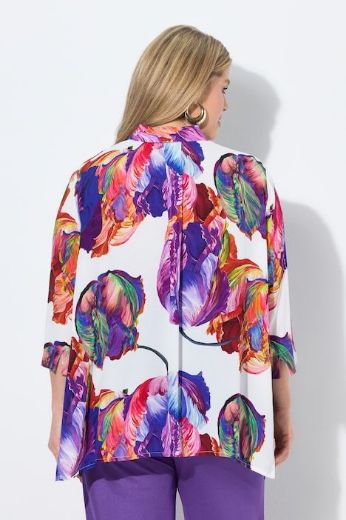 Plus size veliki brojevi Bluza 3/4 rukava A kroja za punije