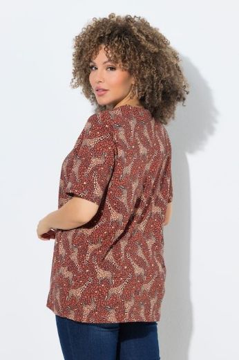 Plus size veliki brojevi Majica kratkih rukava A kroja za punije