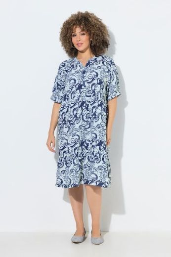 Plus size veliki brojevi Haljina kratkih rukava za punije