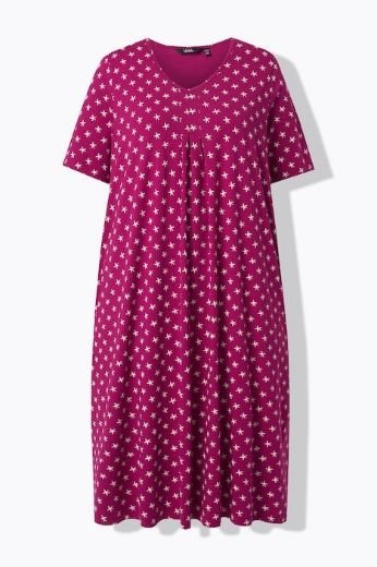 Plus size veliki brojevi Haljina midi kratkih rukava za punije