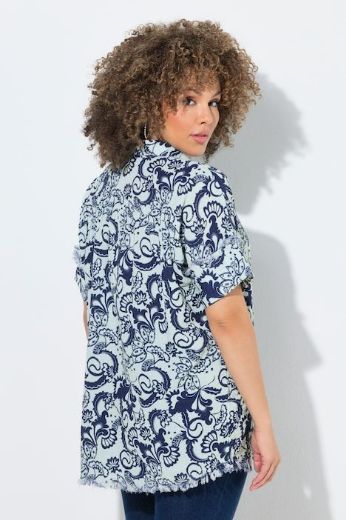 Plus size veliki brojevi Bluza kratkih rukava šireg kroja za punije
