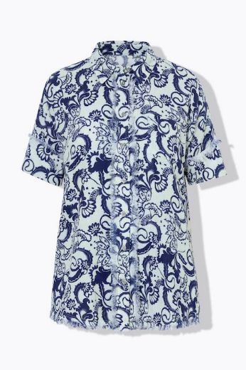 Plus size veliki brojevi Bluza kratkih rukava šireg kroja za punije