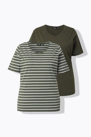 Plus size veliki brojevi Majica kratkih rukava 2 u paketu za punije