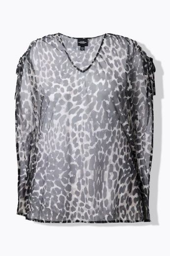 Plus size veliki brojevi Bluza kratkih rukava V ovratnika za punije