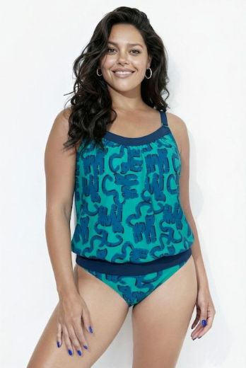 Plus size veliki brojevi Kupaći kostim tankini mekanih košarica sa podesivim naramenicama za punije