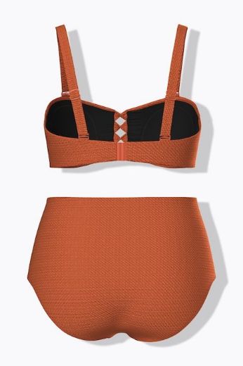 Plus size veliki brojevi Kupaći kostim bikini mekanih košarica i podesivih naramenica za punije