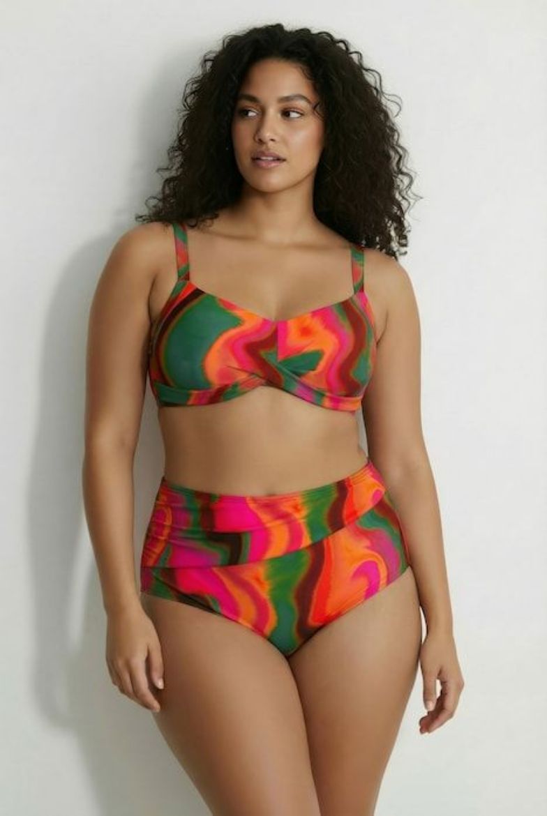 Plus size veliki brojevi Kupaći kostim bikini mekanih košarica za punije