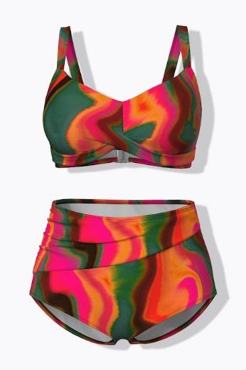 Plus size veliki brojevi Kupaći kostim bikini mekanih košarica za punije