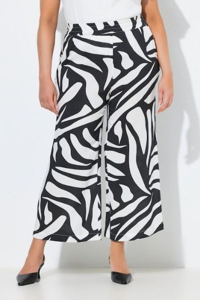 Veliki brojevi Hlače širokih nogavuica zebra uzorka moda za punije