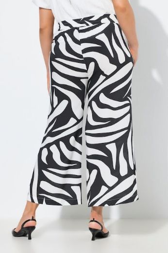 Plus size veliki brojevi Hlače širokih nogavuica zebra uzorka za punije
