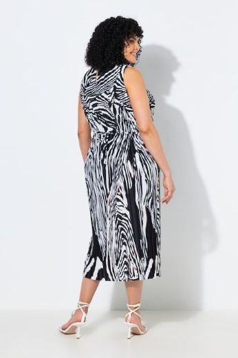 Plus size veliki brojevi Haljina midi bez rukava za punije