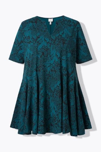 Plus size veliki brojevi Majica kratkih rukava dužeg kroja za punije