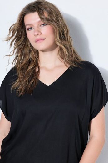 Plus size veliki brojevi Majica kratkih rukava V ovratnika za punije