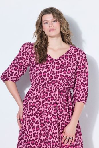 Plus size veliki brojevi Haljina midi A kroja za punije