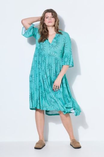 Plus size veliki brojevi Haljina midi A kroja za punije