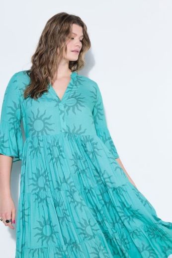 Plus size veliki brojevi Haljina midi A kroja za punije