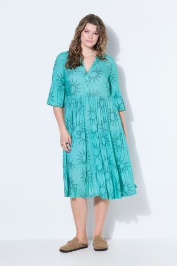 Plus size veliki brojevi Haljina midi A kroja za punije
