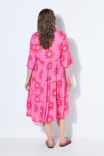 Plus size veliki brojevi Haljina midi A kroja za punije