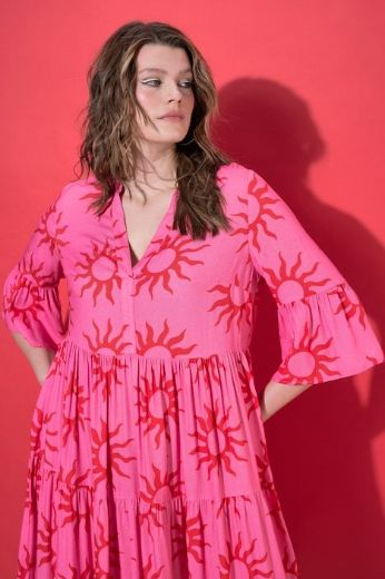 Plus size veliki brojevi Haljina midi A kroja za punije