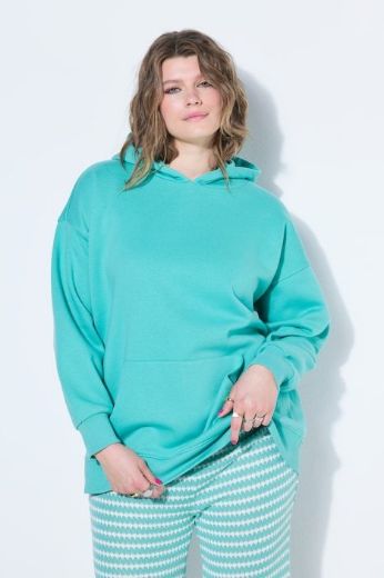 Plus size veliki brojevi Majica dugih rukava s kapuljačom šireg kroja za punije