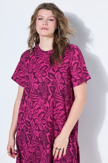 Plus size veliki brojevi Haljina kratkih rukava A kroja za punije