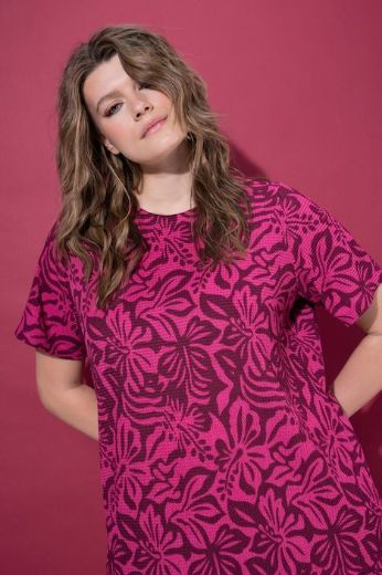 Plus size veliki brojevi Haljina kratkih rukava A kroja za punije