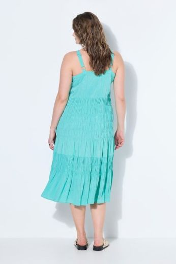 Plus size veliki brojevi Haljina midi bez rukava A kroja za punije