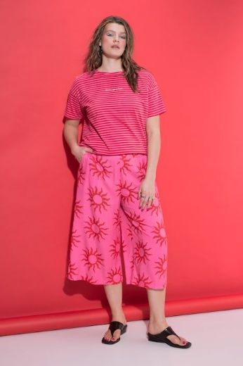 Plus size veliki brojevi Hlače širokih nogavica visokog struka za punije